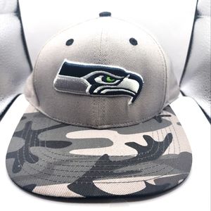 2017 Seattle Seahawks NFL Youth Hat with Camo Brim